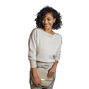 Anneclaire pull trui dames ecru D1203 014 003