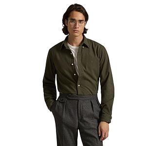 Polo Ralph Lauren Men hemd lange mouwen heren groen custom fit