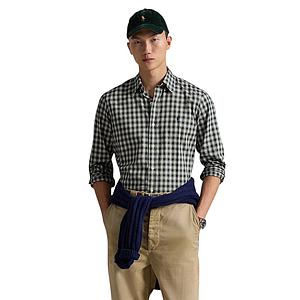 Polo Ralph Lauren Men hemd lange mouwen heren groen custom fit