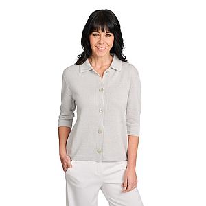 Anneclaire gilet dames grijs