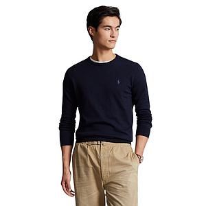 Polo Ralph Lauren Men pull trui ronde hals heren marine Slim fit