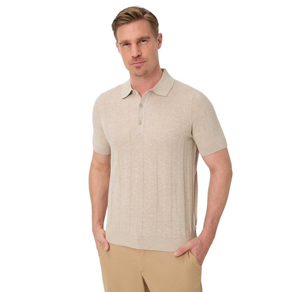 Brax Men polo shirt heren beige Pacal