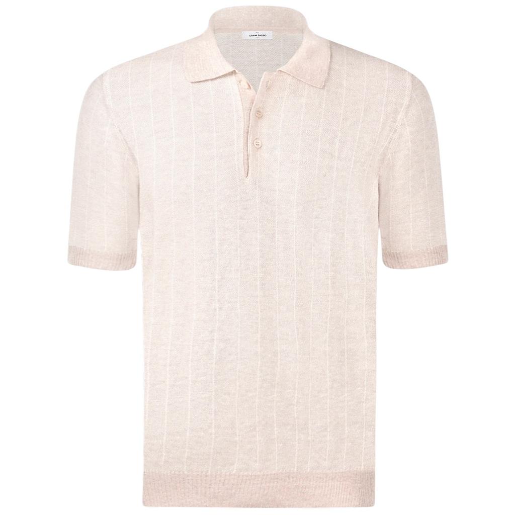 Gran Sasso Men polo shirt korte mouwen heren beige