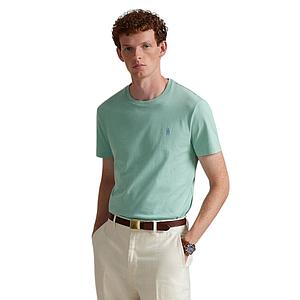 Polo Ralph Lauren Men t-shirt korte mouwen heren licht groen Custom slim fit 710671438507